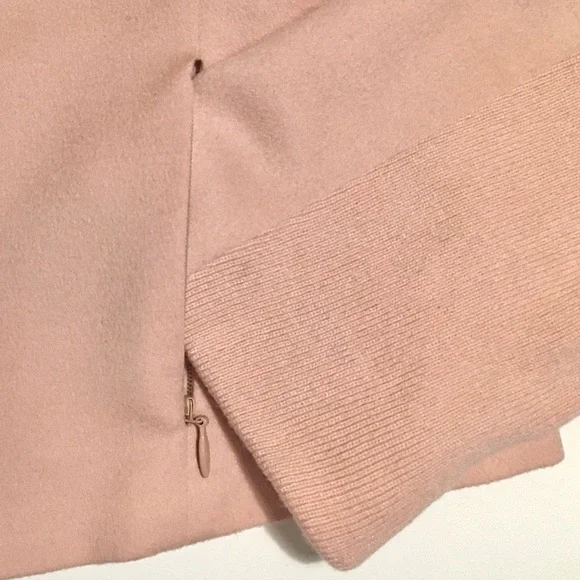 Akris Punto Blazer Evening Jacket Wool Angora Cashmere Knit Crop Fitted Pink 10 - Picture 8 of 16
